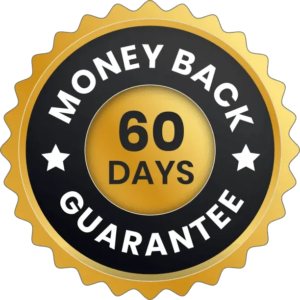 ManForceX 60-day money back guarantee badge
